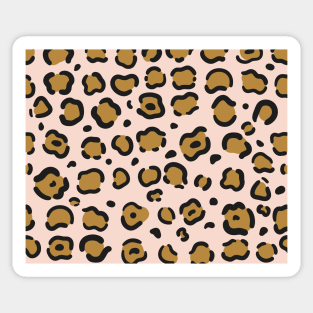 Cheetah on Peach Background Sticker